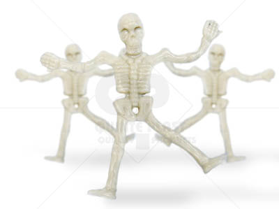 esqueletos pegajosos hallowen