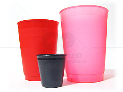vasos plasticos en colores